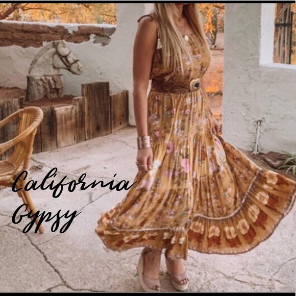 LAST ONE🎉boho floral tassels dress - Picture 8 of 12